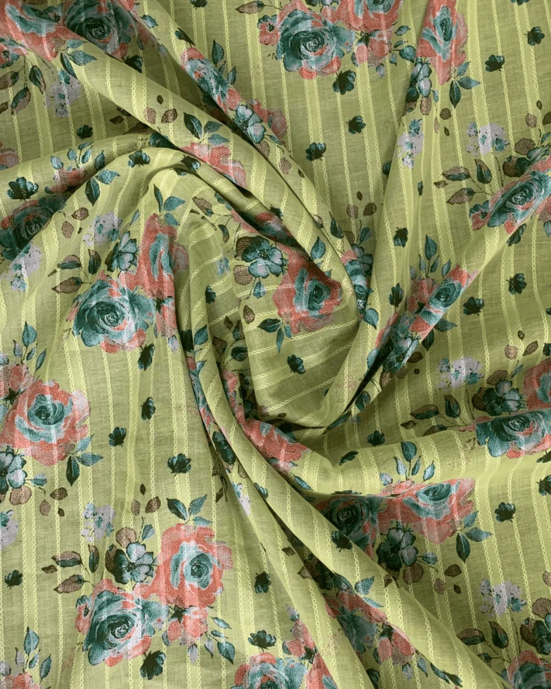 Charcoal Teal Dori Printed Lawn – Essa Mussa Collection (2-PC) - Image 2