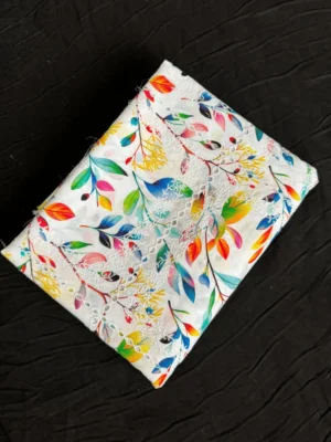 Classic White Floral Chicken Kari Lawn 2-Piece Suit - Essa Mussa Collection