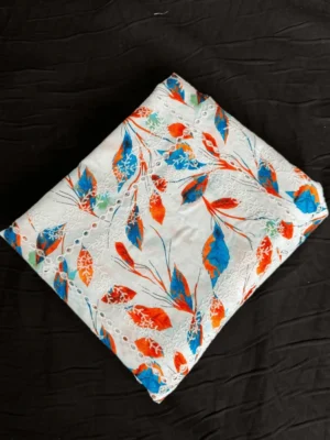 Deep Lilac Floral Chicken Kari Lawn 2-Piece Suit - Essa Mussa Collection