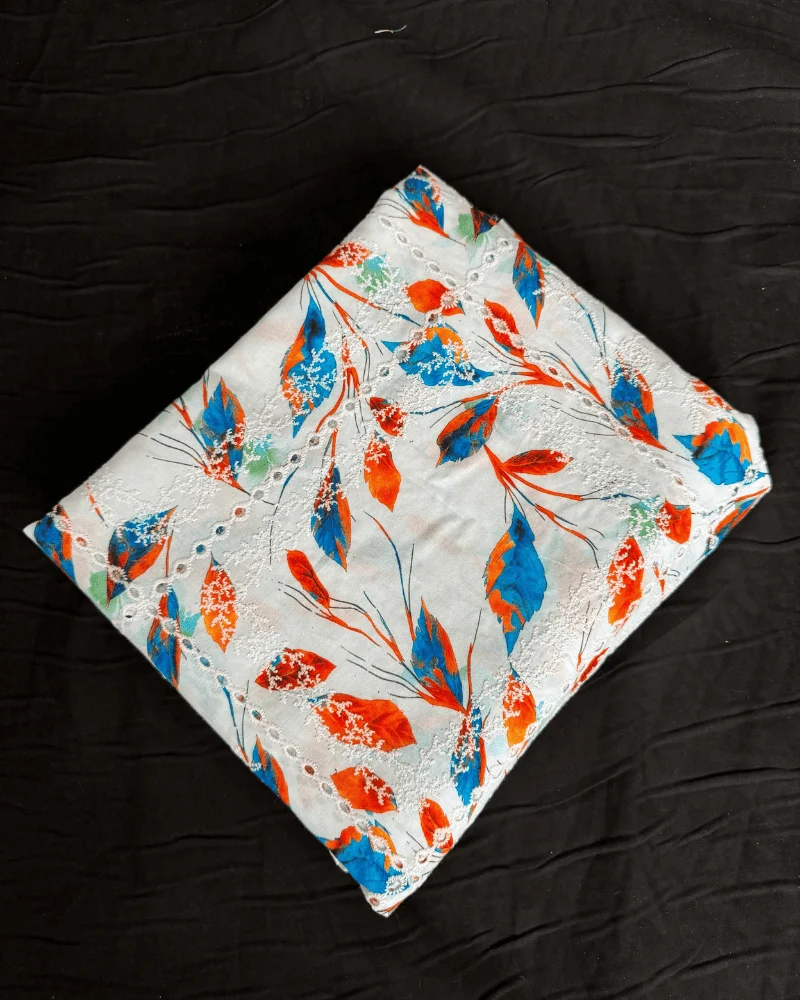 Deep Lilac Floral Chicken Kari Lawn 2-Piece Suit - Essa Mussa Collection