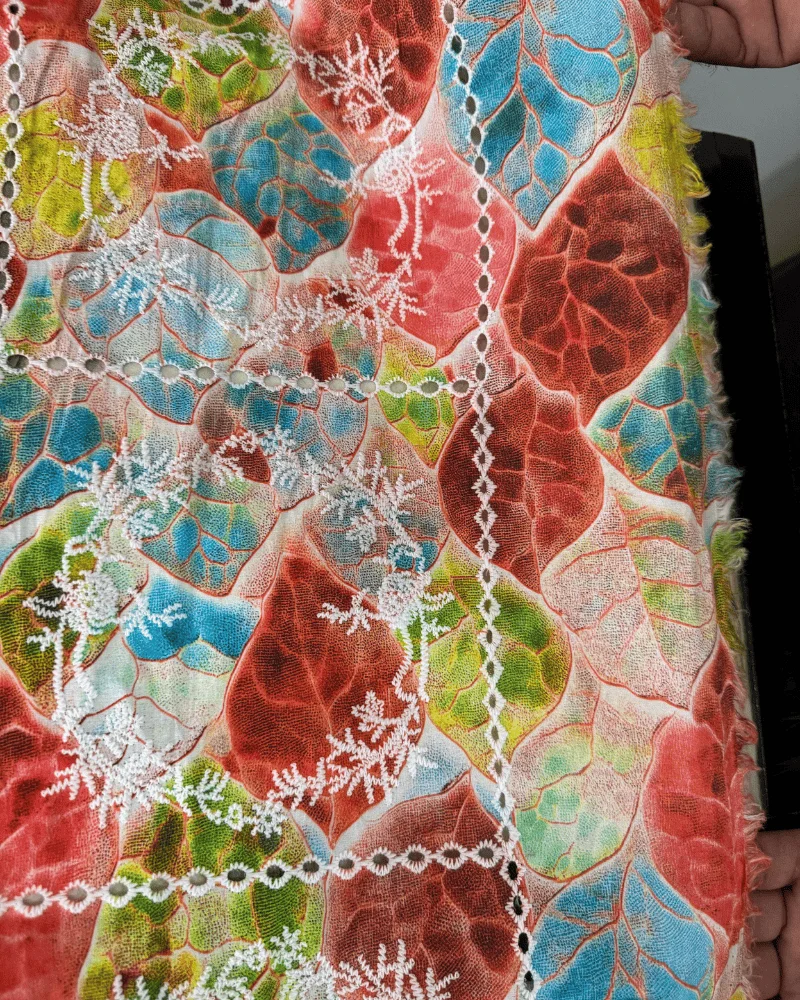 Rose Pink Floral Chicken Kari Lawn 2-Piece Suit - Essa Mussa Collection