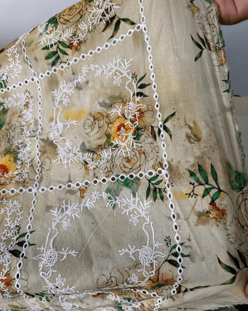 Tea Green Floral – Essa Mussa Collection (2-PC) - Image 2