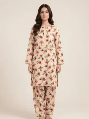 Zinc Blue Dori Printed Lawn 2-Piece Suit by Essa Mussa Collection