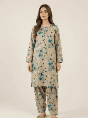 Terracotta Rust Dori Printed Lawn 2-Piece Suit by Essa Mussa Collection