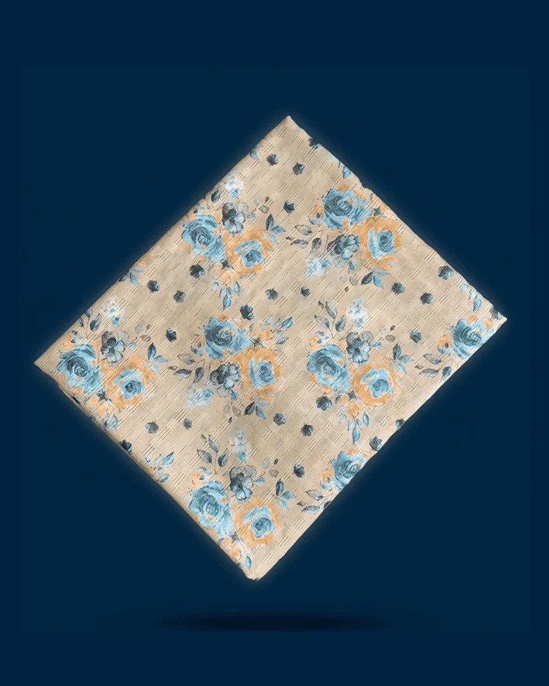 Terracotta Rust Dori Printed Lawn – Essa Mussa Collection (2-PC) - Image 4